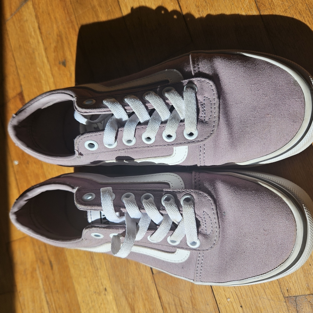 Gray Canvas Vans Sneakers - Picture 1 of 4